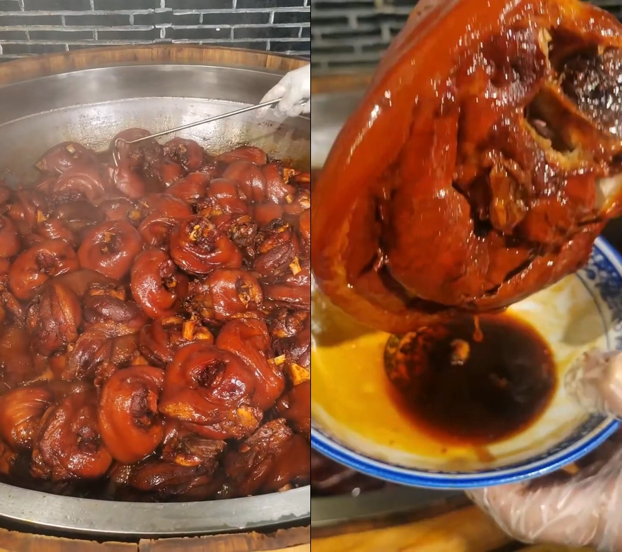 猪肉红烧猪肘红烧猪脚圈红烧蹄膀