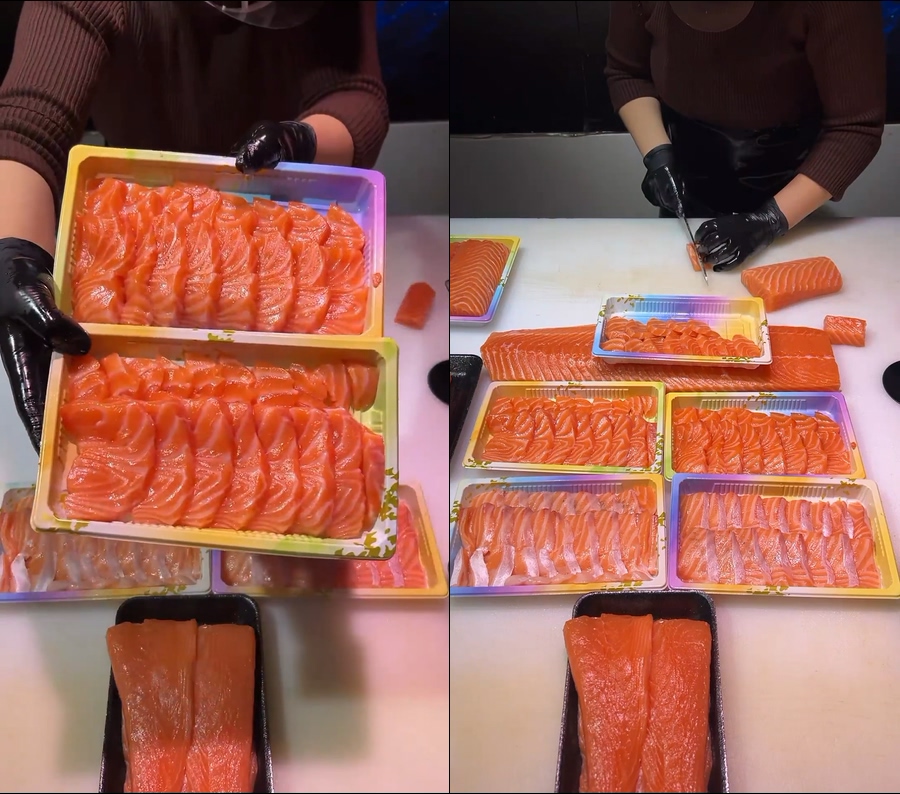 三文鱼刺身直播视频