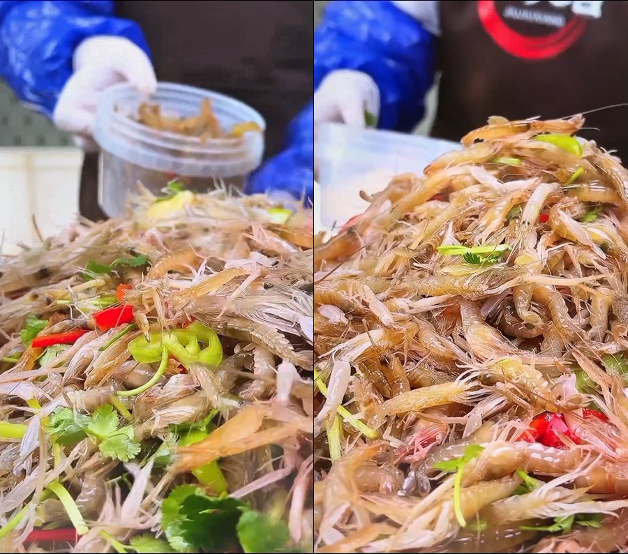 生腌醉虾生腌海洋下生呛小海虾小虾