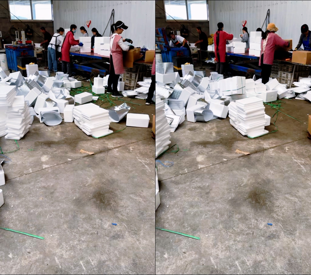 通用室内打包场景直播背景视频