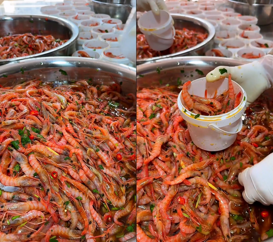 生腌海虾生呛海虾生腌对虾生腌甜虾生呛北极甜虾
